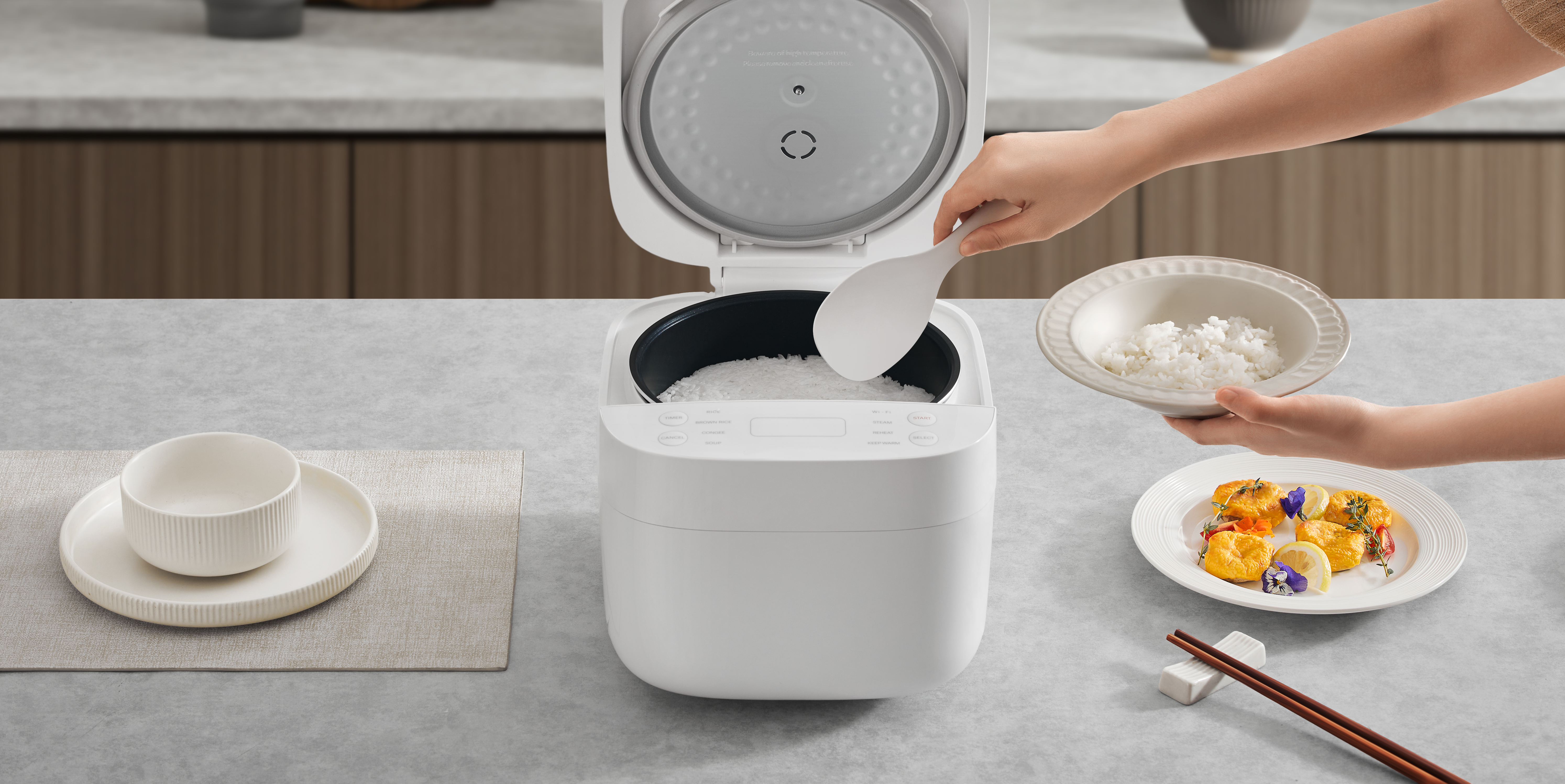 Smart Rice Cooker Interface Su „Xiaomi Smart Multifunctional Rice Cooker“ – maisto gamyba be ...