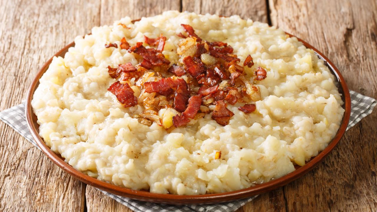 Šilkinė perlinių kruopų košė