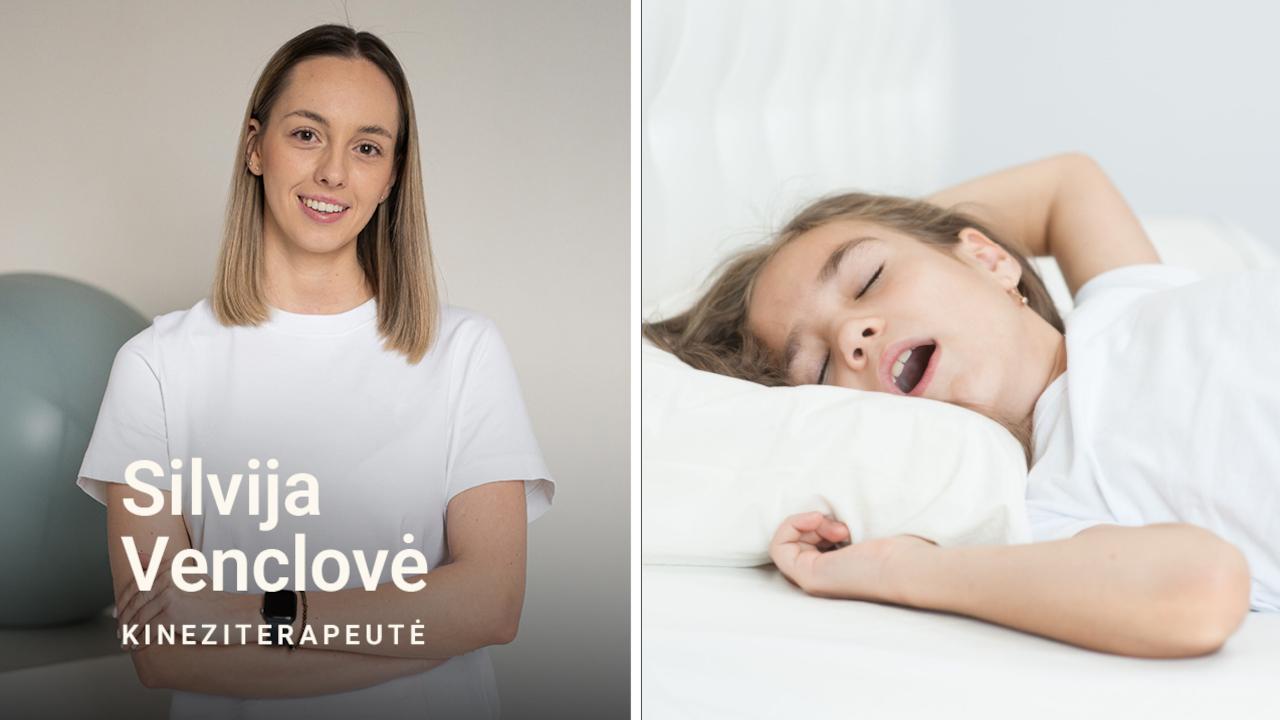 Ar jūsų vaikas kvėpuoja per burną? Vaikų kineziterapeutė perspėja