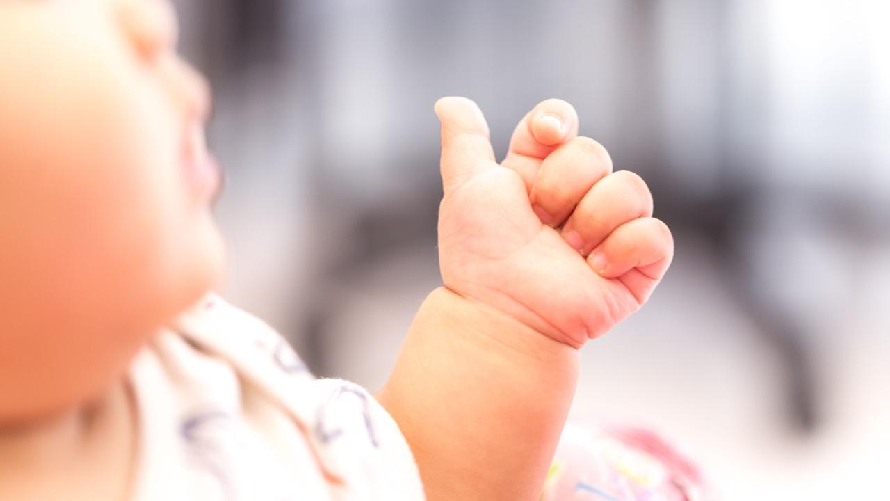 Kūdikio gestų kalba, kūdikis rodo gestą