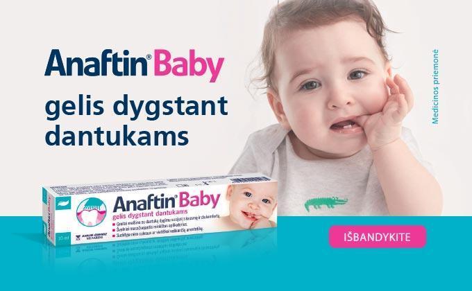 TESTUOTOJŲ ATRANKA: išbandykite „Anaftin® Baby“ gelį