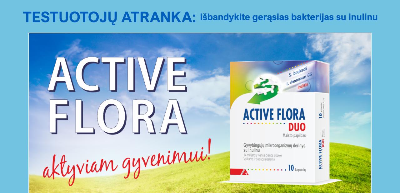 „Active Flora Duo“ praturtina kasdienę mitybą gerosiomis bakterijomis