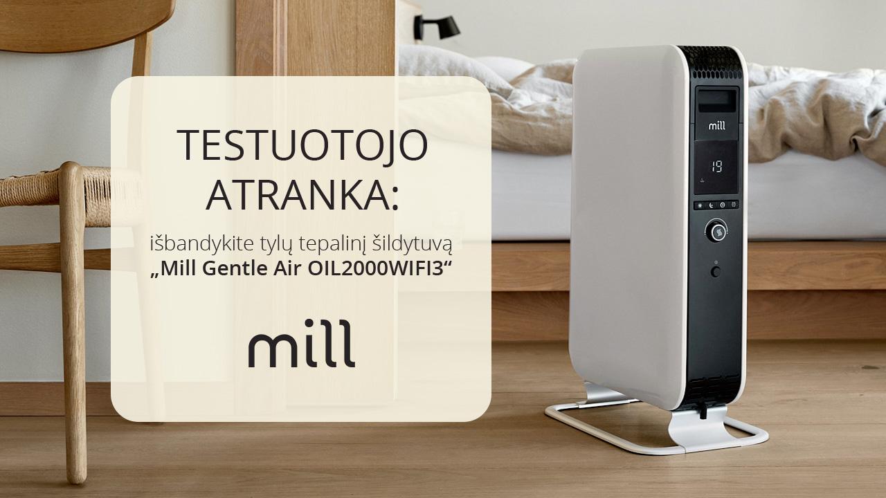 Tepalinis pastatomas šildytuvas „Mill Gentle Air OIL2000WIFI3“