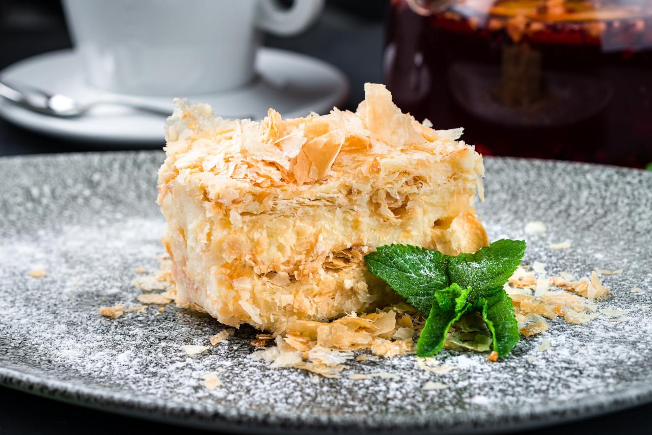 Tinginių „Napoleonas“ iš šaldytos sluoksniuotos tešlos